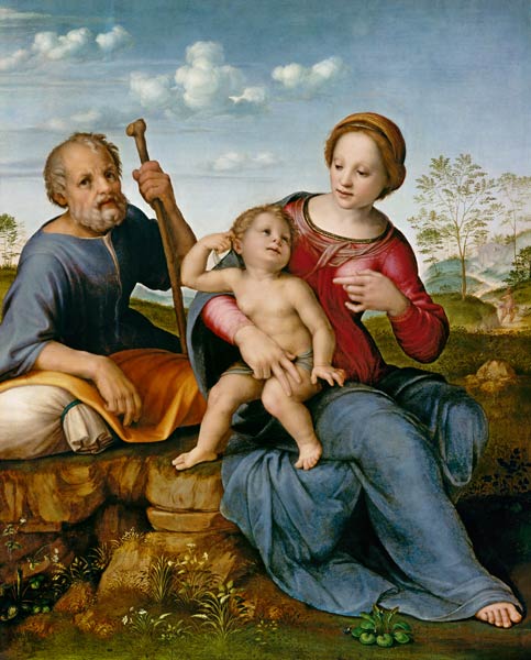 Sainte famille à Francesco di Cristofano