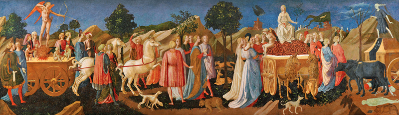 The Triumphs of Love, Chastity, and Death à Francesco di Stefano Pesellino