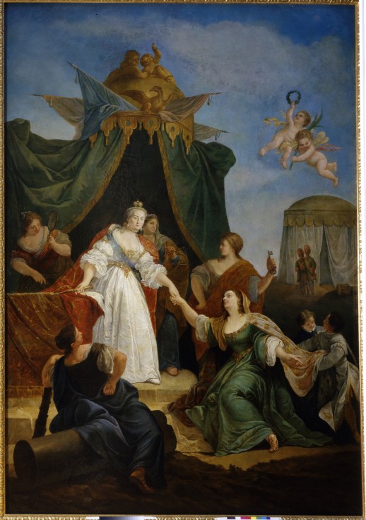 The Accession to the throne of Catherine II à Francesco Fontebasso