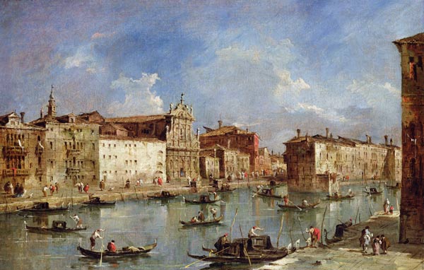 The Grand Canal (oil on canvas) à Francesco Guardi