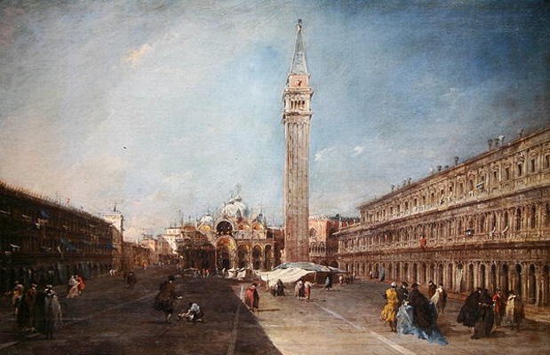 Piazza San Marco (oil on canvas) à Francesco Guardi