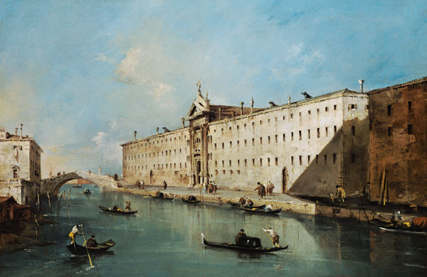 Rio dei Mendicanti (oil on canvas) à Francesco Guardi