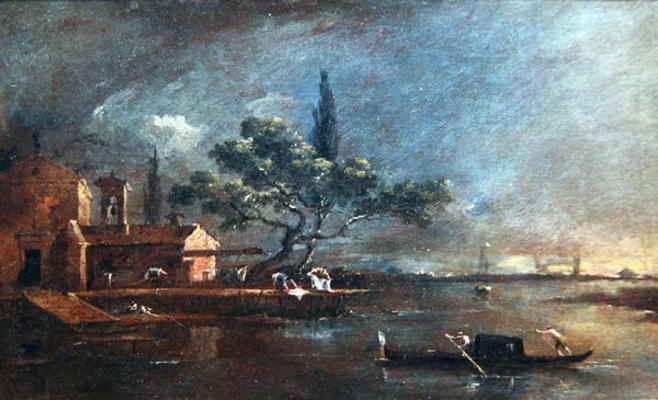 The Anconeta Island (oil on canvas) à Francesco Guardi