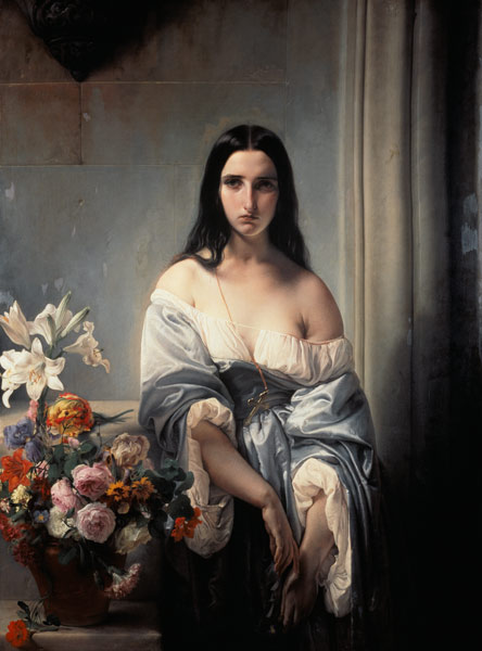 F. Hayez,. Pensee melancolique à Francesco Hayez