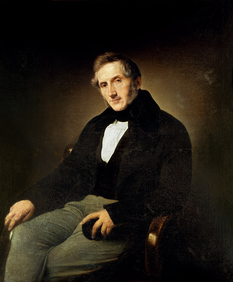 Portrait of Alessandro Manzoni (1785-1873) à Francesco Hayez