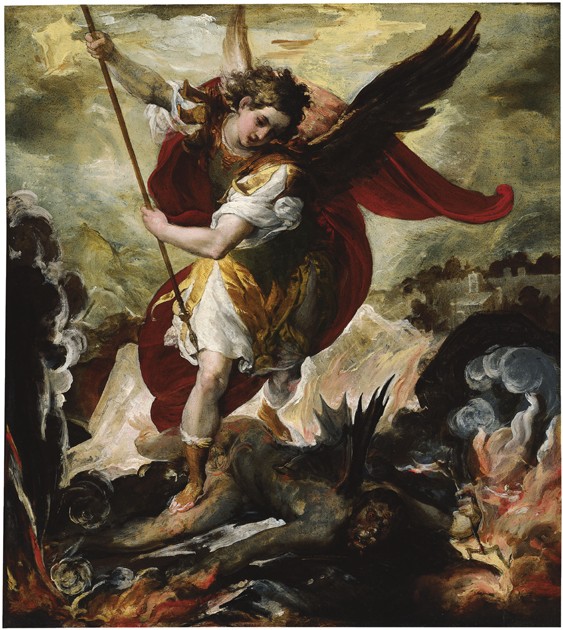Saint Michael Vanquishing Satan à Francesco Maffei