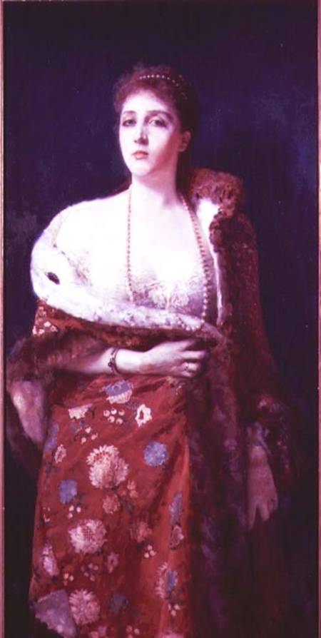 Portrait of the Duchess of Fondi à Francesco Paolo Michetti