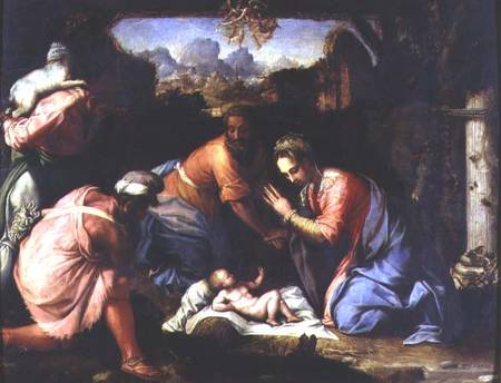 Adoration of the Shepherds à Francesco Salviati