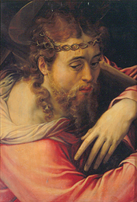 Christus, das Kreuz tragend à Francesco Salviati