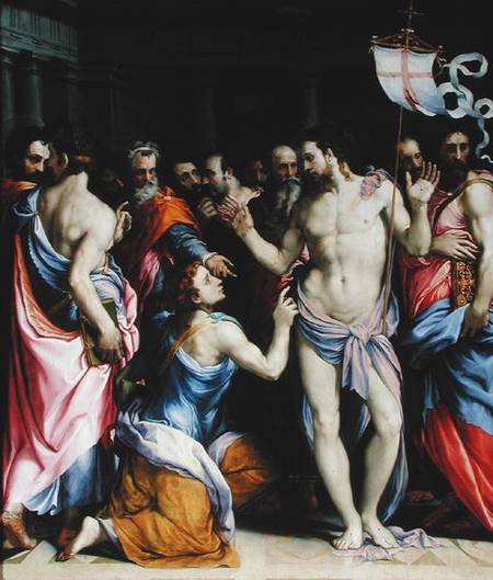 The Incredulity of St. Thomas à Francesco Salviati