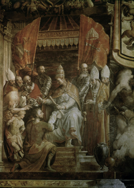 Ranuccio Farnese before Eugene IV à Francesco Salviati