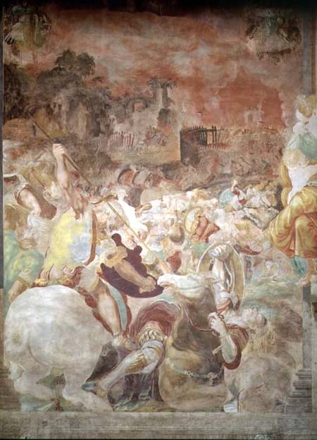 The Rout of the Volsci, from the Sala dell'Udienza à Francesco Salviati
