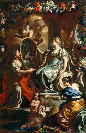 Allegory of a glorious reign à Francesco Solimena