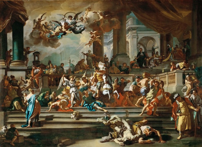 The Expulsion of Heliodorus from the Temple à Francesco Solimena