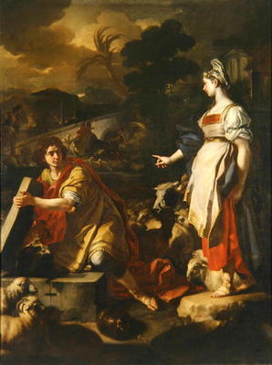 Jacob and Rachel, c.1710 (oil on canvas) à Francesco Solimena