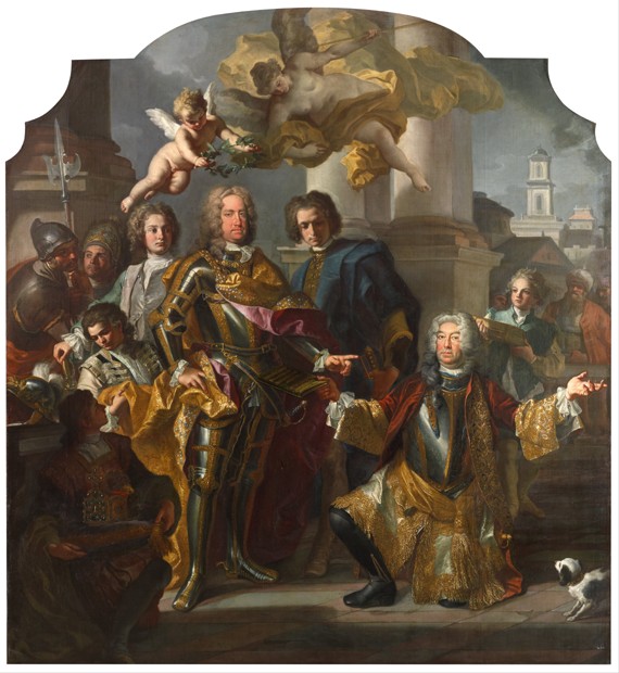 Emperor Charles VI and Count Gundacker von Althan à Francesco Solimena