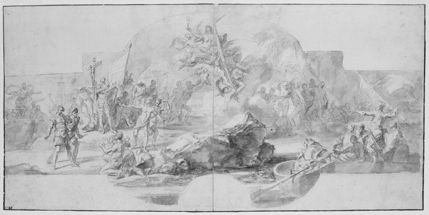 The Landing of Columbus in America à Francesco Solimena