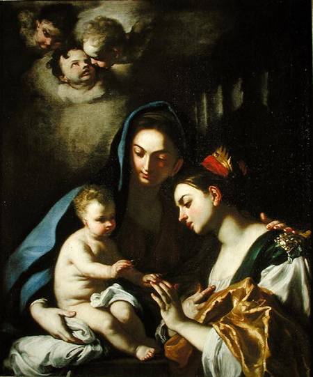 The Mystic Marriage of St. Catherine à Francesco Solimena