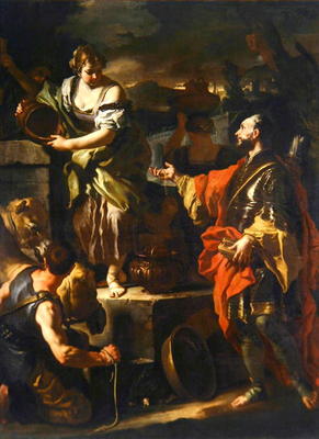 Rebecca and the Servant of Abraham, c.1710 (oil on canvas) à Francesco Solimena