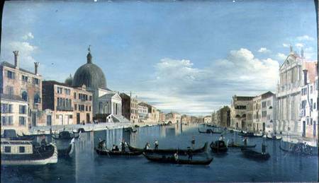 The Grand Canal, Venice with San Simeon Piccolo à Francesco Tironi