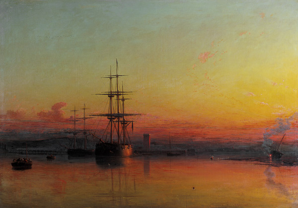 Dead Calm - Sunset at the Bight of Exmouth à Francis Danby
