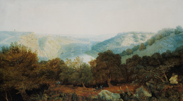 The Avon Gorge with Clifton and the Hotwells, Bristol  on à Francis Danby