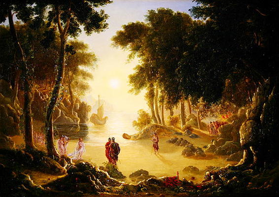 The Enchanted Island (oil on canvas) à Francis Danby