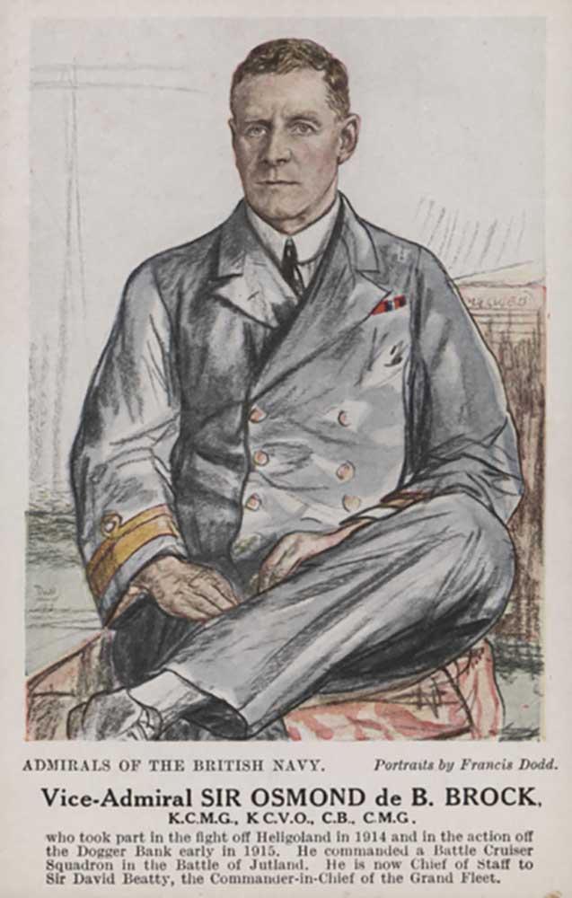 Vice-Admiral Sir Osmond de B Brock à Francis Dodd