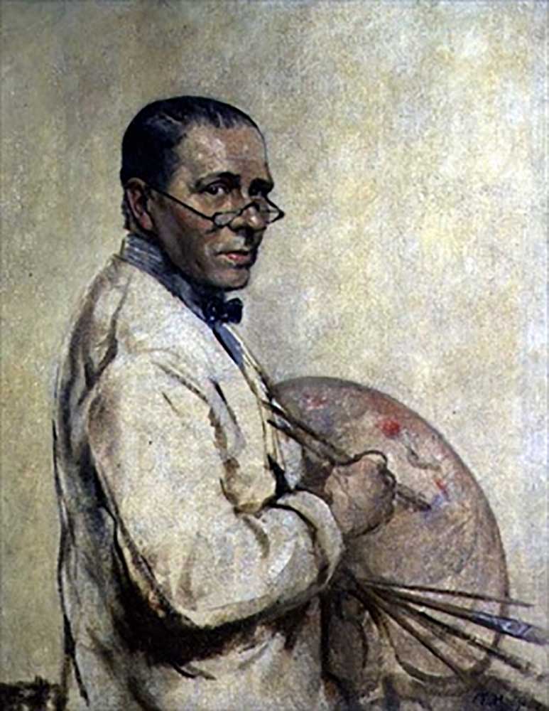 Portrait of the Artist Sir William Orpen (1878-1931) c.1932 à Francis Edwin Hodge