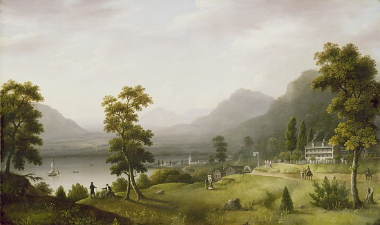 Carter's Tavern at the Head of Lake George, 1817-18 à Francis Guy