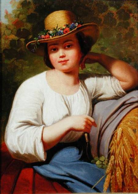 Portrait of a country girl à Francis Wheatley