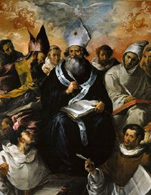 Saint Basile dicte son enseignement à Francisco de Herrera l'Ancien