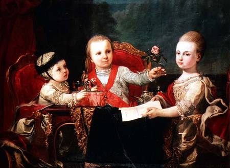 Three Princes, Children of Charles III à Francisco de la Traverse