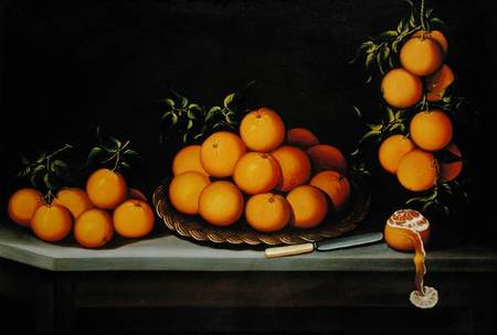 Still life with oranges à Francisco de Vargas