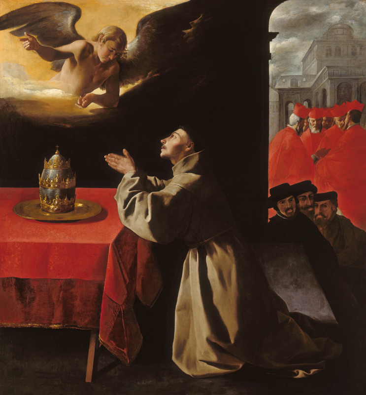 Saint Bonaventura en prière. à Francisco de Zurbarán (y Salazar)