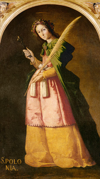 Saint Apollonia à Francisco de Zurbarán (y Salazar)