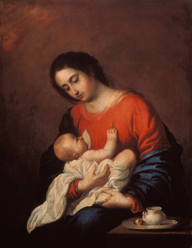 Maria mit dem Kind à Francisco de Zurbarán (y Salazar)
