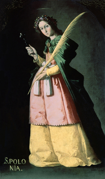 Saint Apollonia à Francisco de Zurbarán (y Salazar)