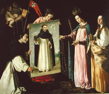 The Apparition of the Virgin to the Monk of Soriano à Francisco de Zurbarán (y Salazar)