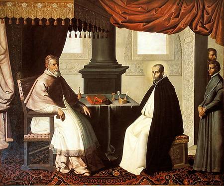 St. Bruno (1030-1101) and Pope Urban II (c.1035-99) à Francisco de Zurbarán (y Salazar)