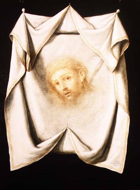 Face of a saint à Francisco de Zurbarán (y Salazar)