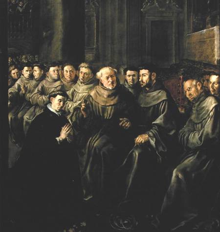 Welcoming St. Bonaventure (1221-74) into the Franciscan Order à Francisco Herrera