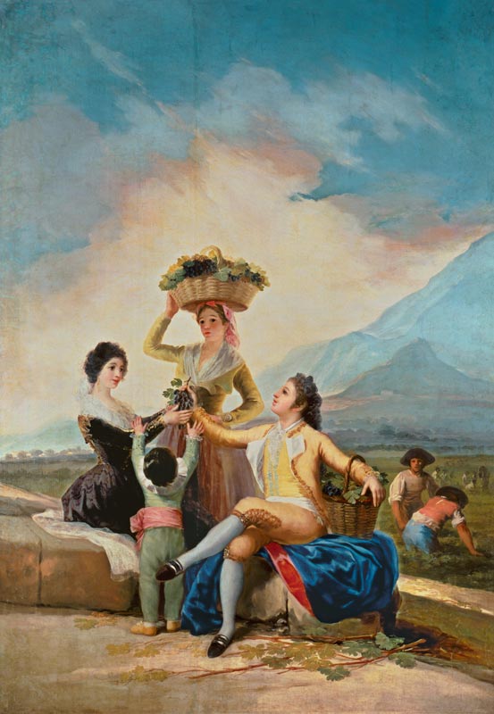 Autumn, or The Grape Harvest à Francisco José de Goya