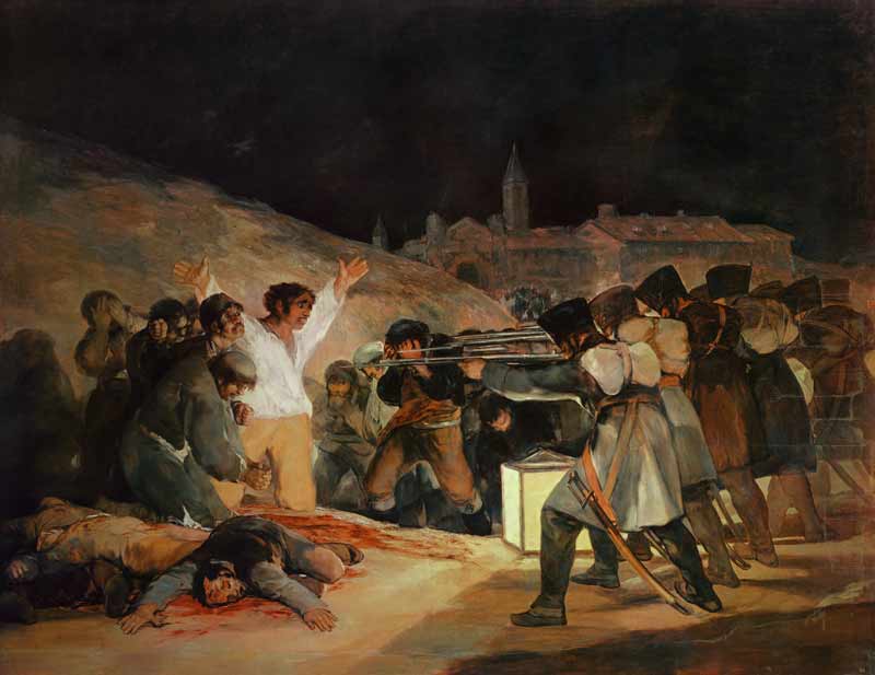 le tir des insurgés à Francisco José de Goya