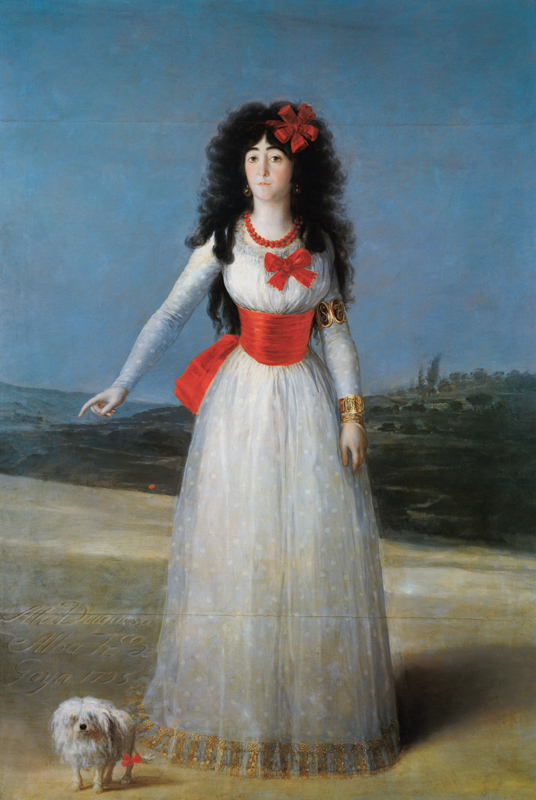 La duchesse d'Alba. à Francisco José de Goya