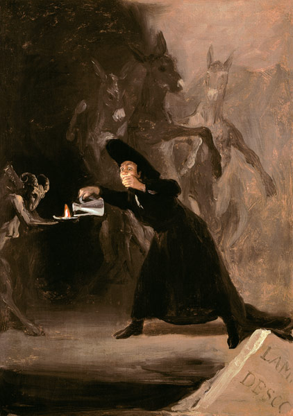 The Devils Lamp à Francisco José de Goya
