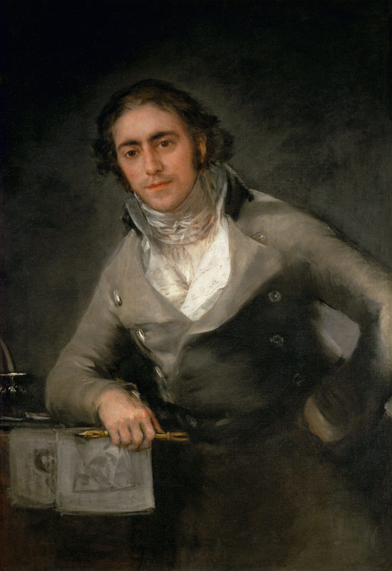 Portrait of a man presumed to be Don Evaristo Perez de Castro à Francisco José de Goya