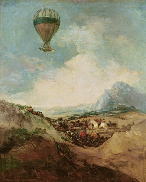 The Balloon or, The Ascent of the Montgolfier à Francisco José de Goya