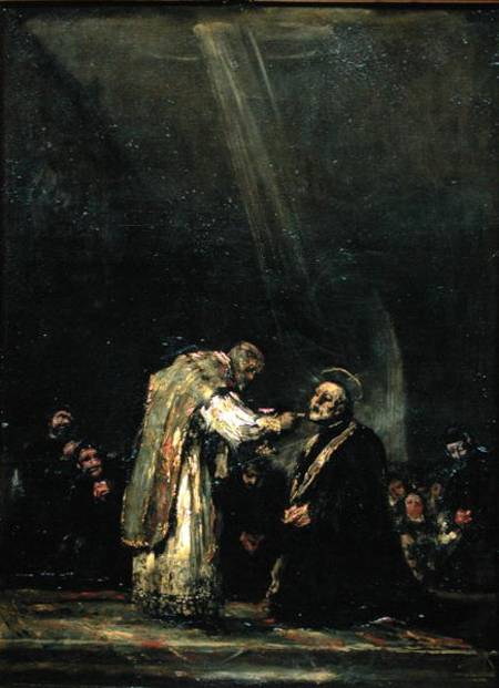 The Last Communion of St. Joseph Calasanz (1556-1648) à Francisco José de Goya