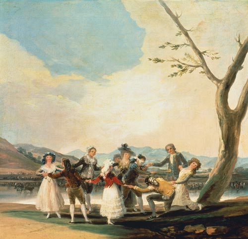 Le jeu de vache aveugle à Francisco José de Goya
